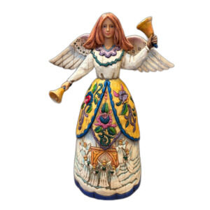 Jim Shore Heartwood Creek “Proclaimer of Heavens Glory” Angel 114409 Great Cond